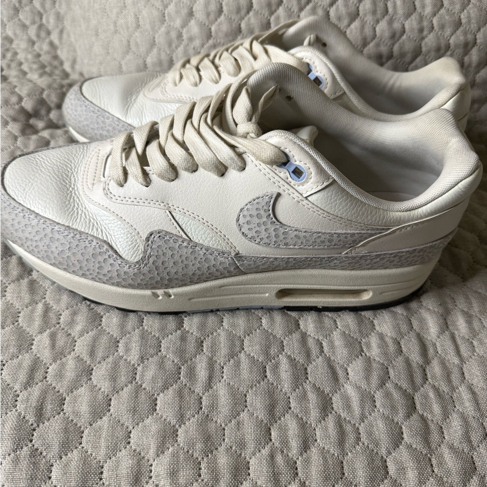 Nike Cream and Gray Air Max Sneakers